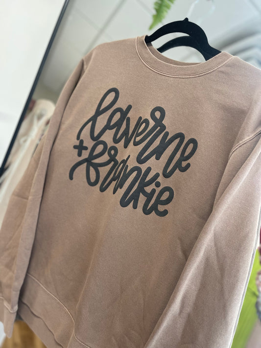 Clay Puff Print Crewneck