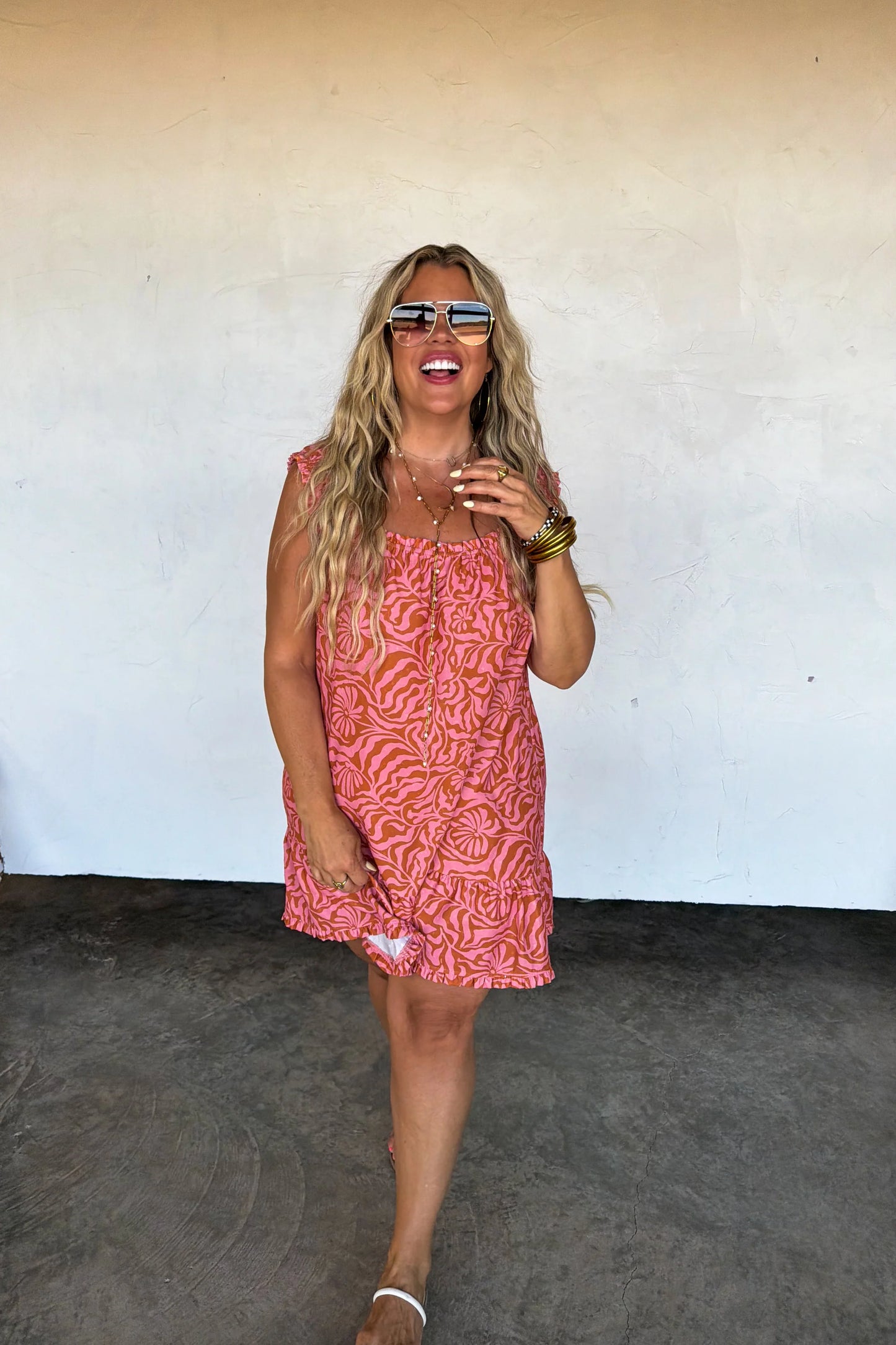 Coastal Bloom Babydoll Dress [[PRE-ORDER]]