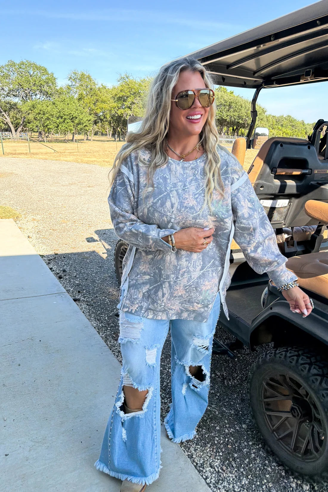 wander camo classic pullover
