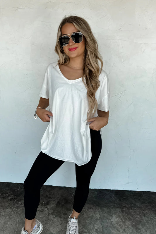 White Cotton Boyfriend Tee [[PRE-ORDER]]