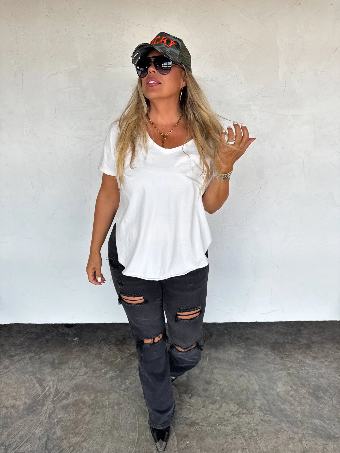 Ashland Straight Leg Distressed Jean in Black [[PRE-ORDER]]