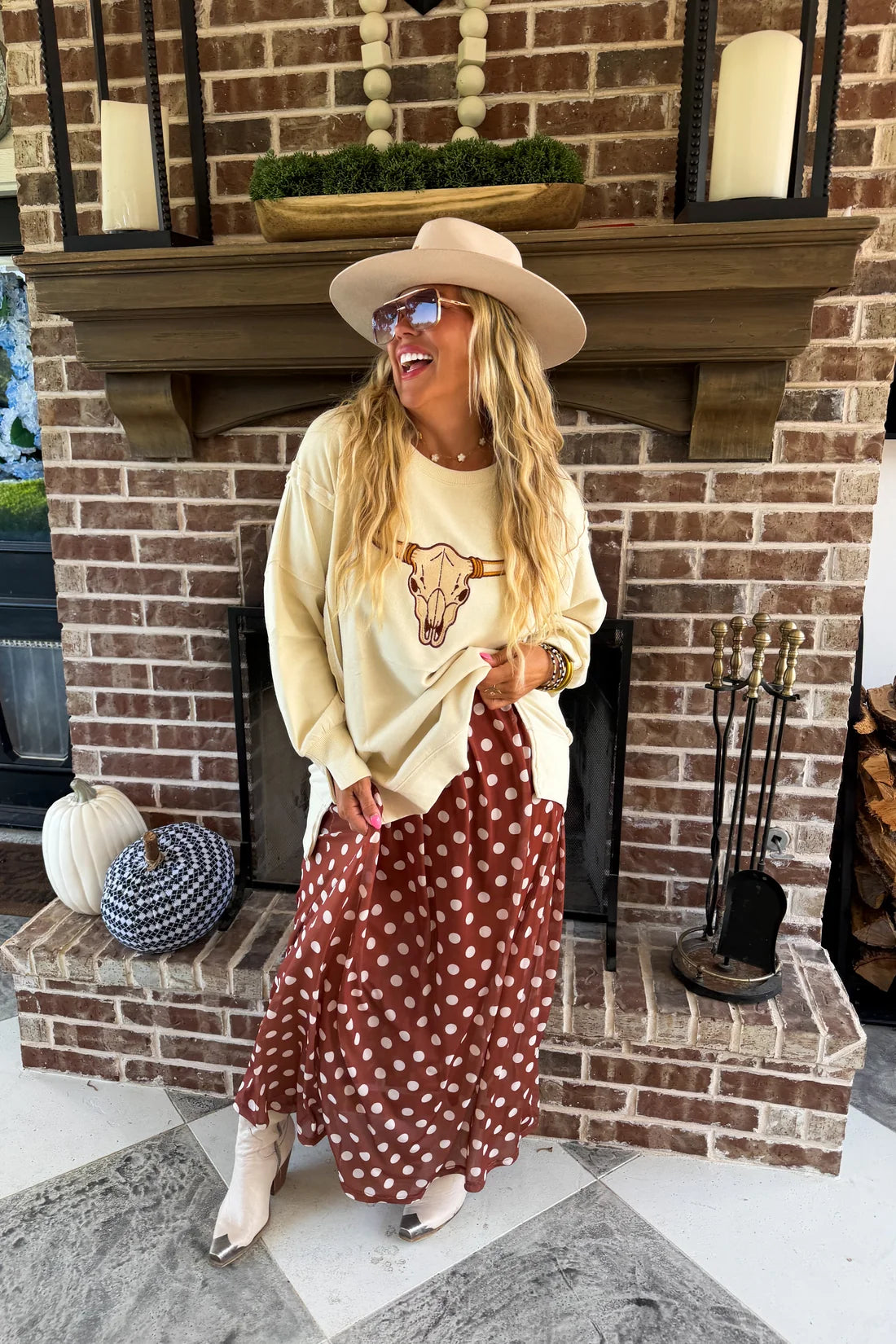 Countryside Mesh Dress on Polka Dot