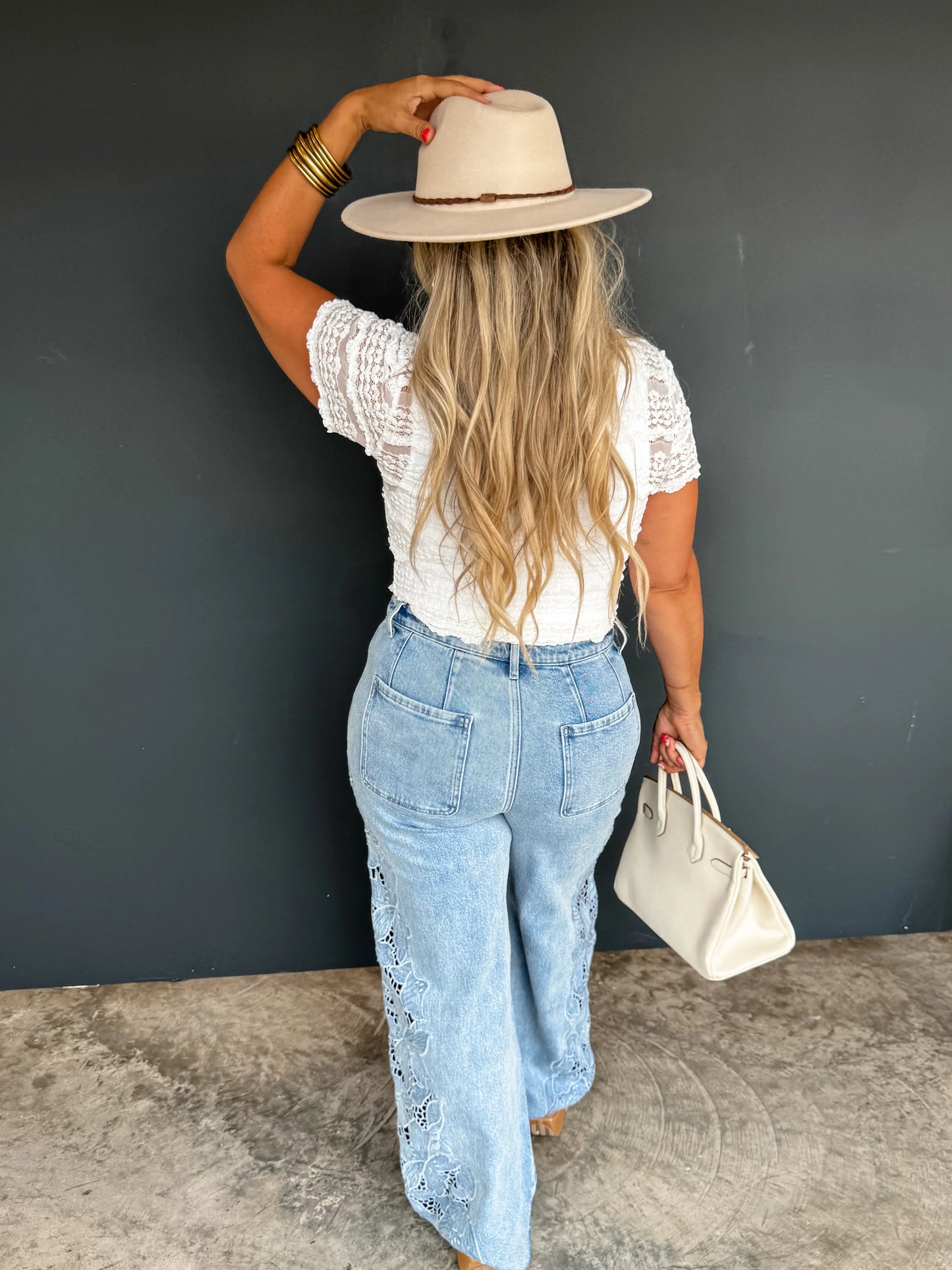 2ND CUT!! ETA APRIL 2026 // FLORAL CHARM WIDE LEG JEAN