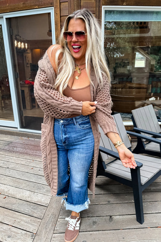 Brown Kandi’s Knit Cardigan [[PRE-ORDER]]