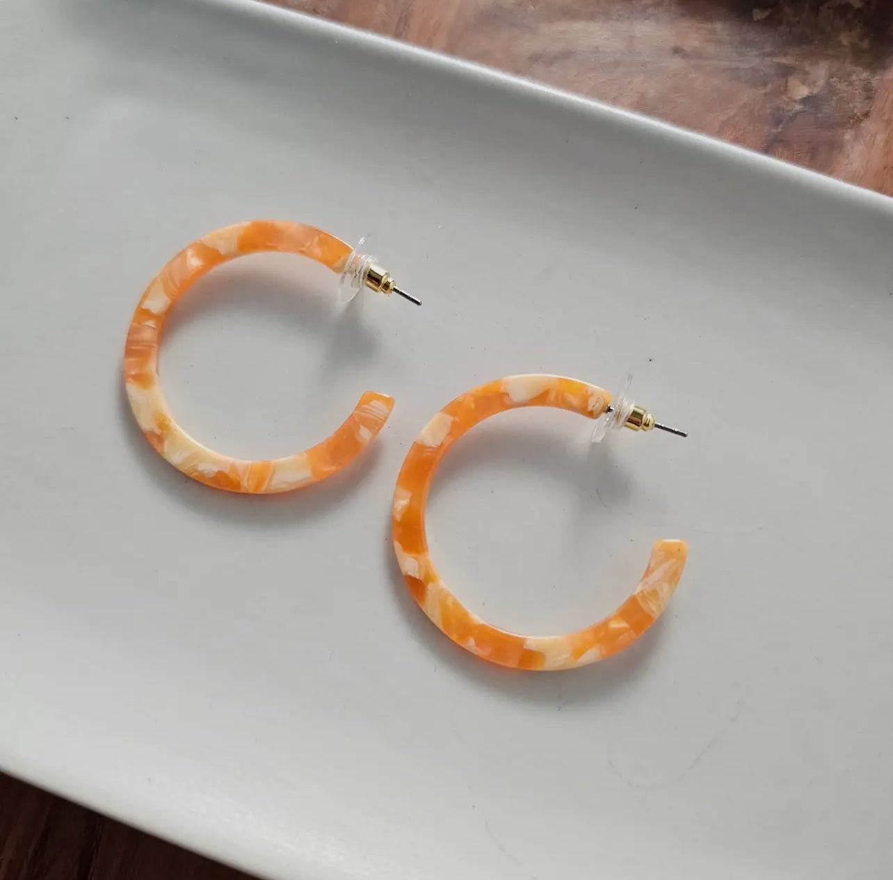 Orange Camy Hoops