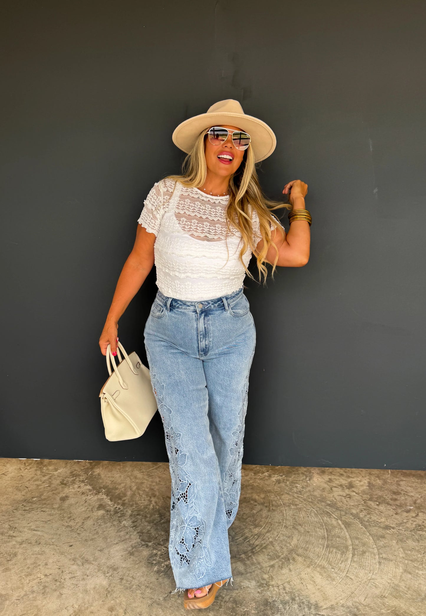 2ND CUT!! ETA APRIL 2026 // FLORAL CHARM WIDE LEG JEAN