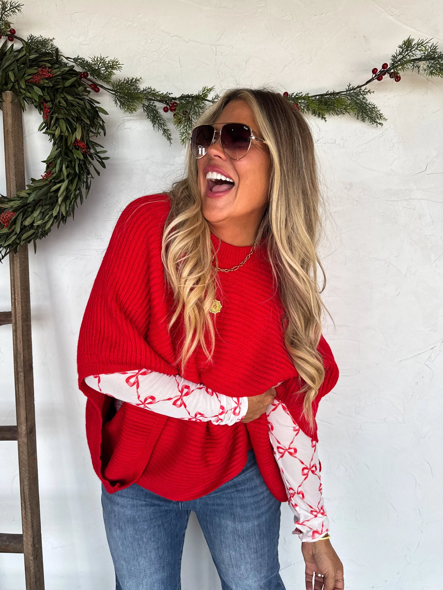 Meg Pullover in Red [[PRE-ORDER]]