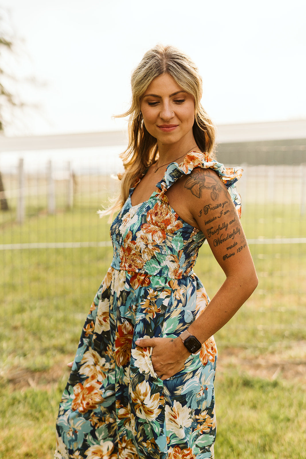 floral wide leg jumpsuit