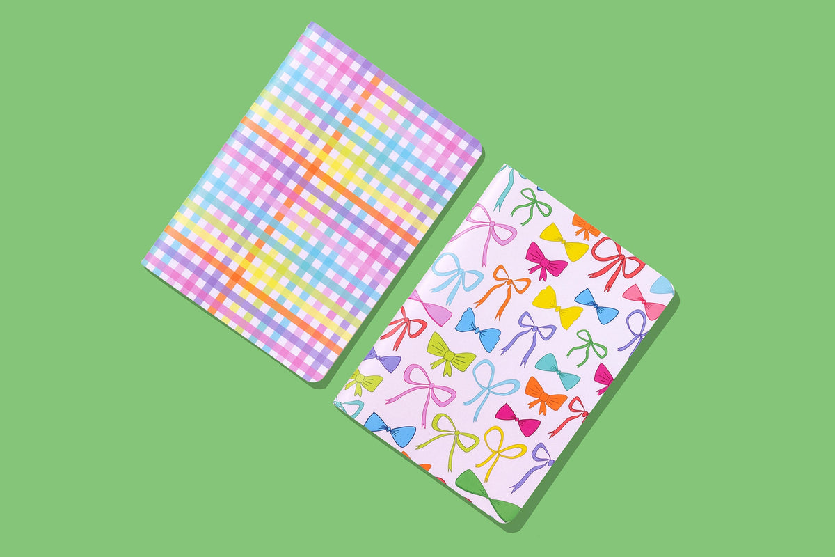 Colorful Bows Notebook Set