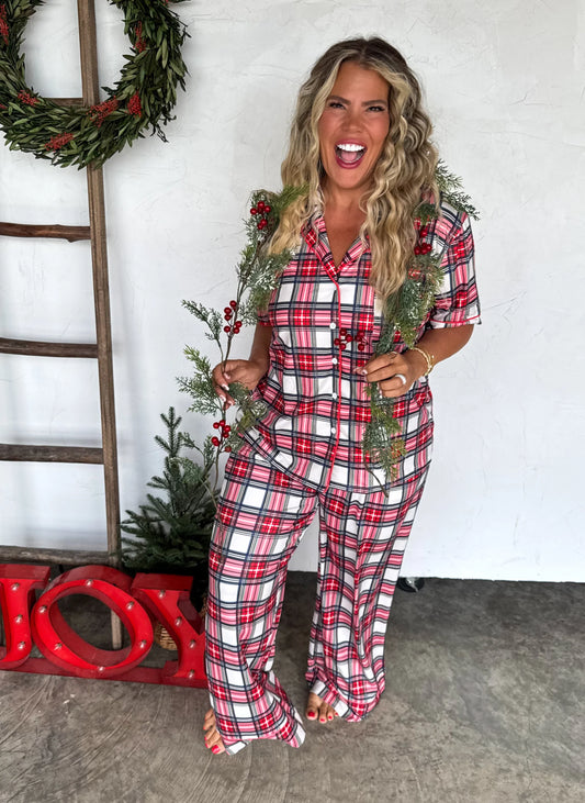 Christmas Plaid Luxe PJ set [[PRE-ORDER]]