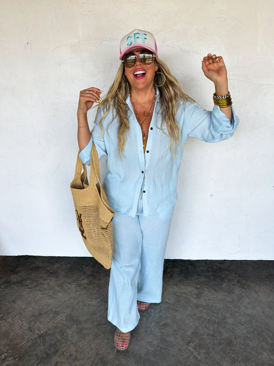 Blue Coastal Breeze Gauze Set [[ETA end of June]]