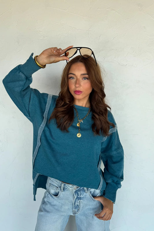 Blue Classic Crew Pullover [[PRE-ORDER]]