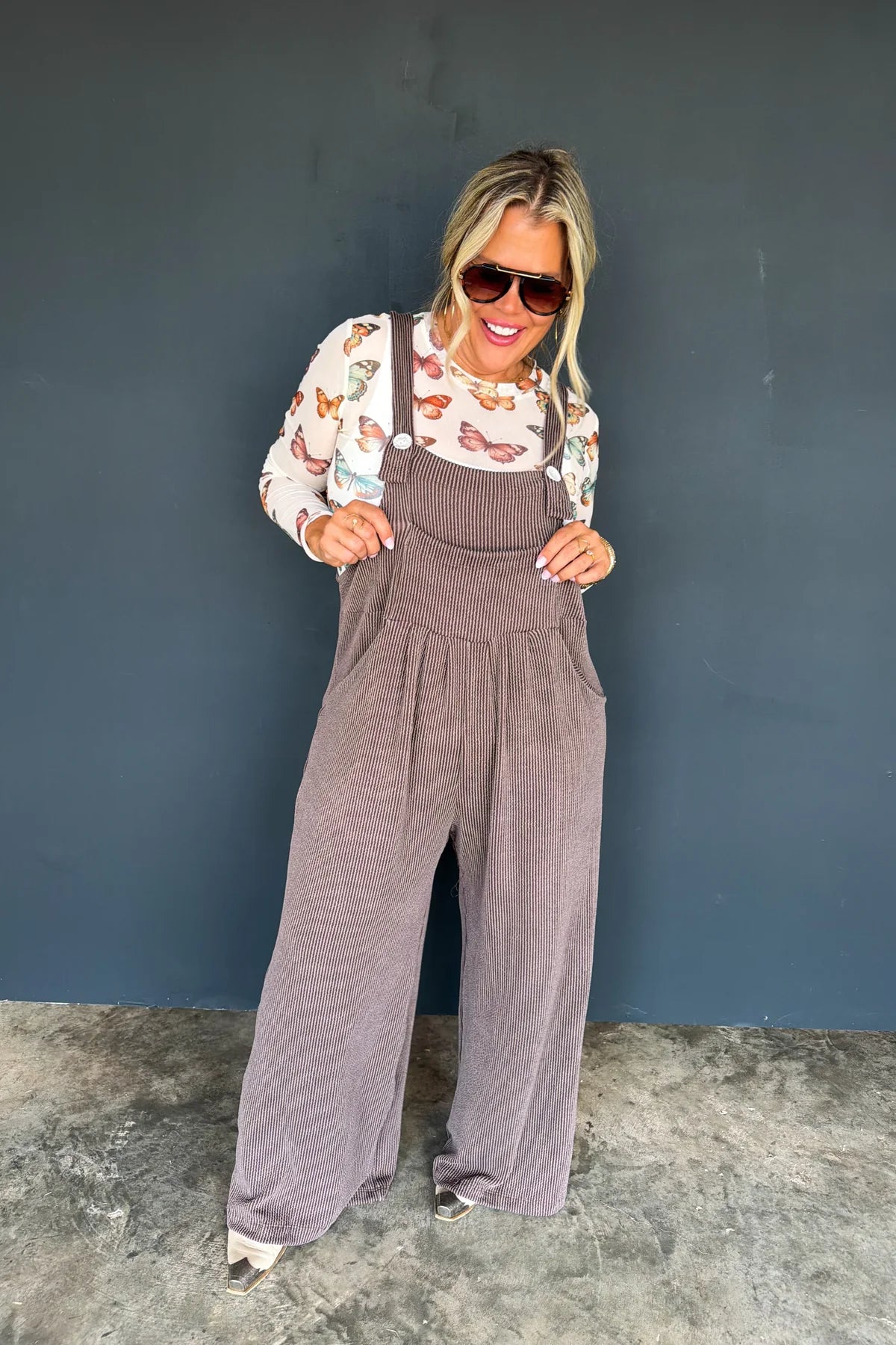 FALL KARLI OVERALLS BROWN