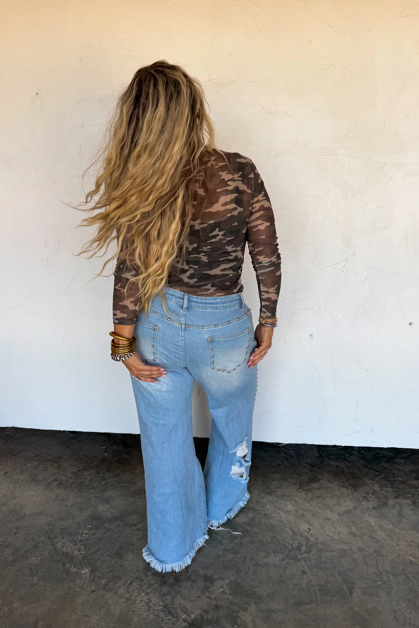 Camo Woods Mesh Top