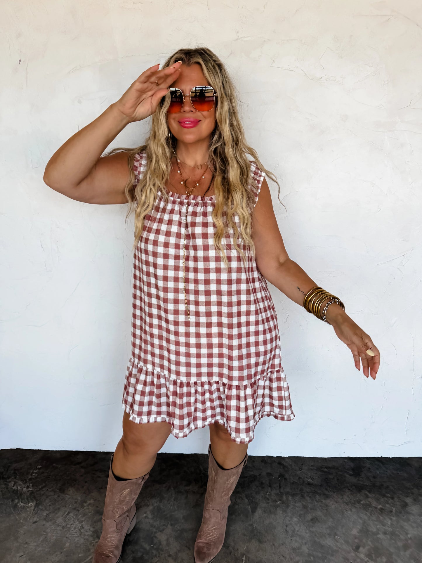 Gingham Babydoll Dress [[PRE-ORDER]]