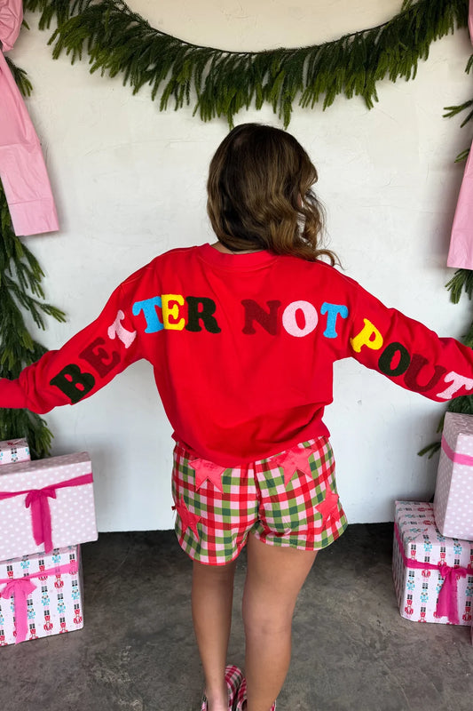 BETTER NOT Sweatshirt in Red