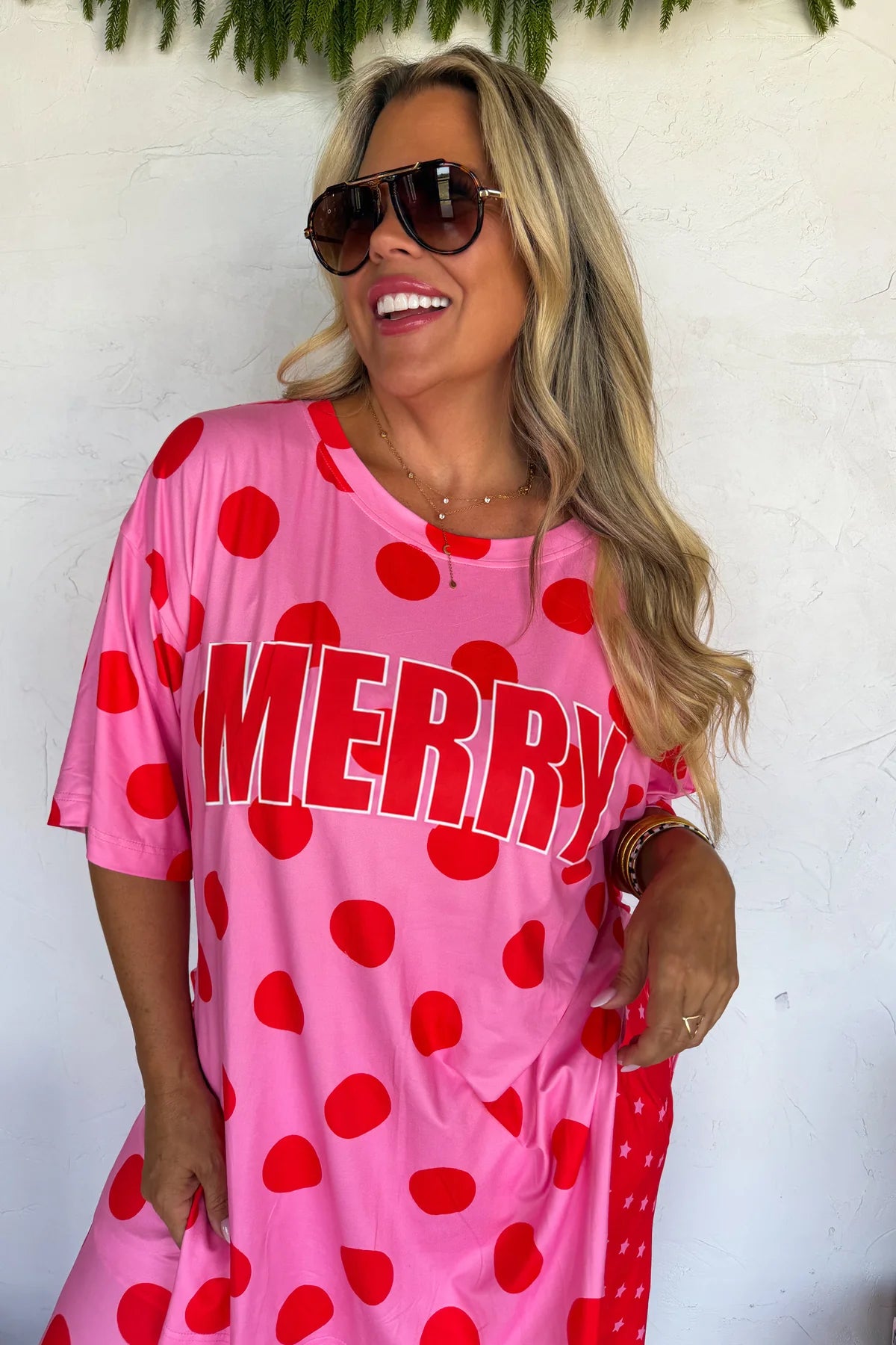 Merry Confetti Lounge Set in Pink