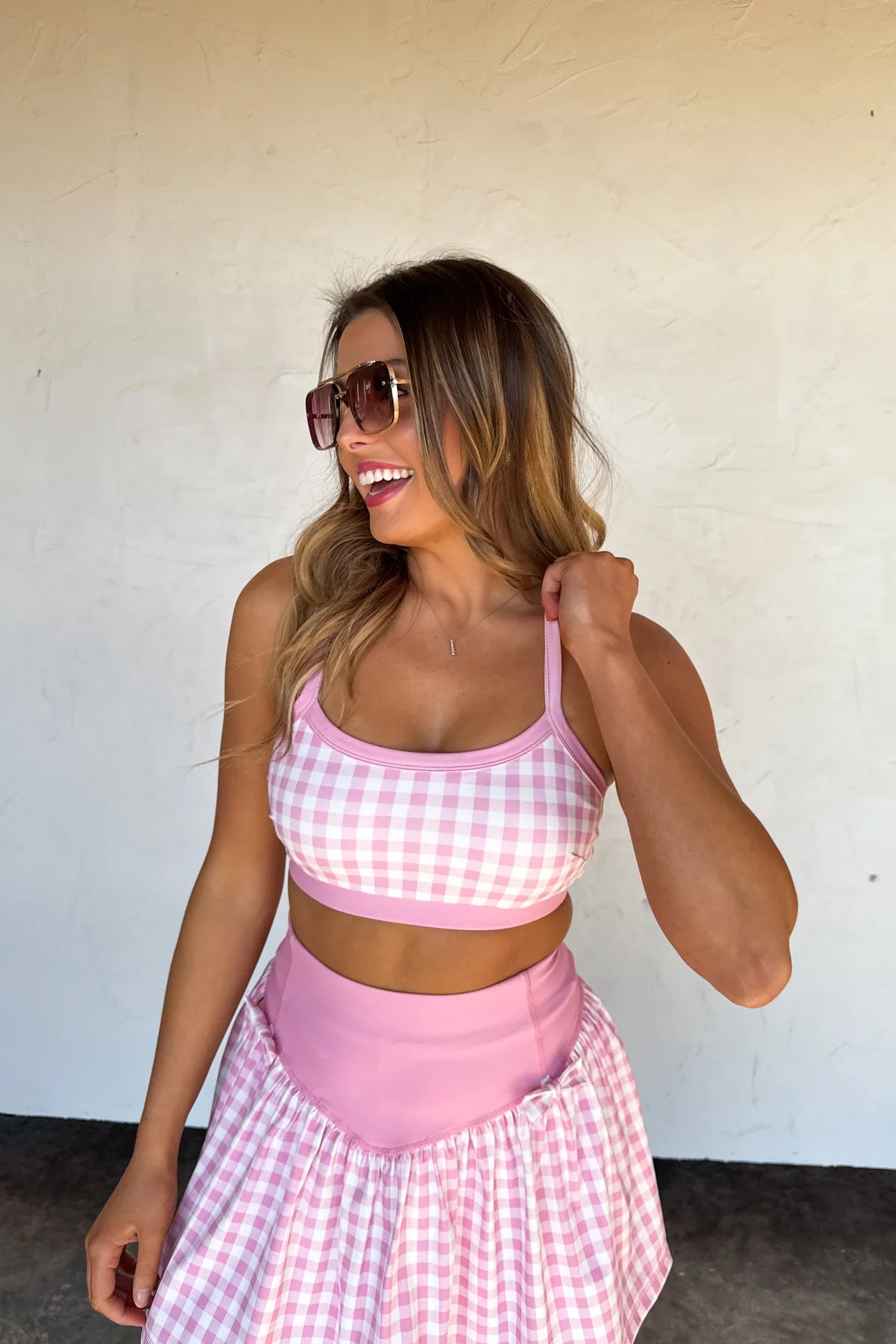 Pink Gingham Everyday Motion Tennis Skort [[PRE-ORDER]]