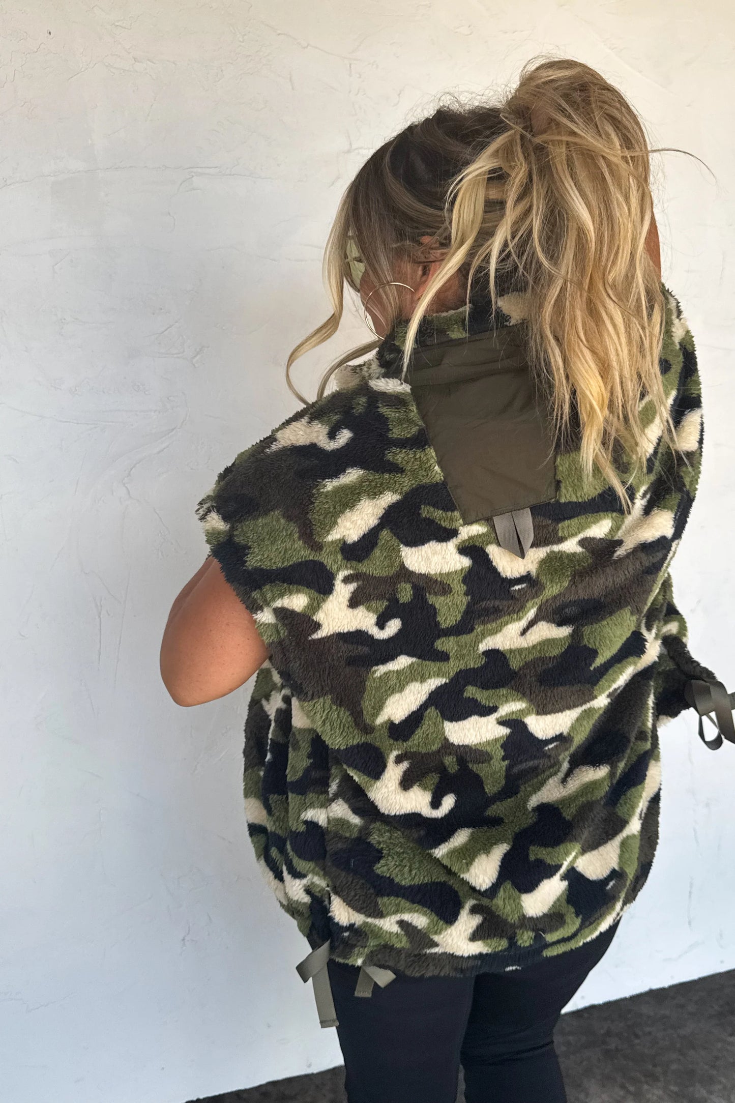 Camo Linden Sherpa Vest [[PRE-ORDER]]