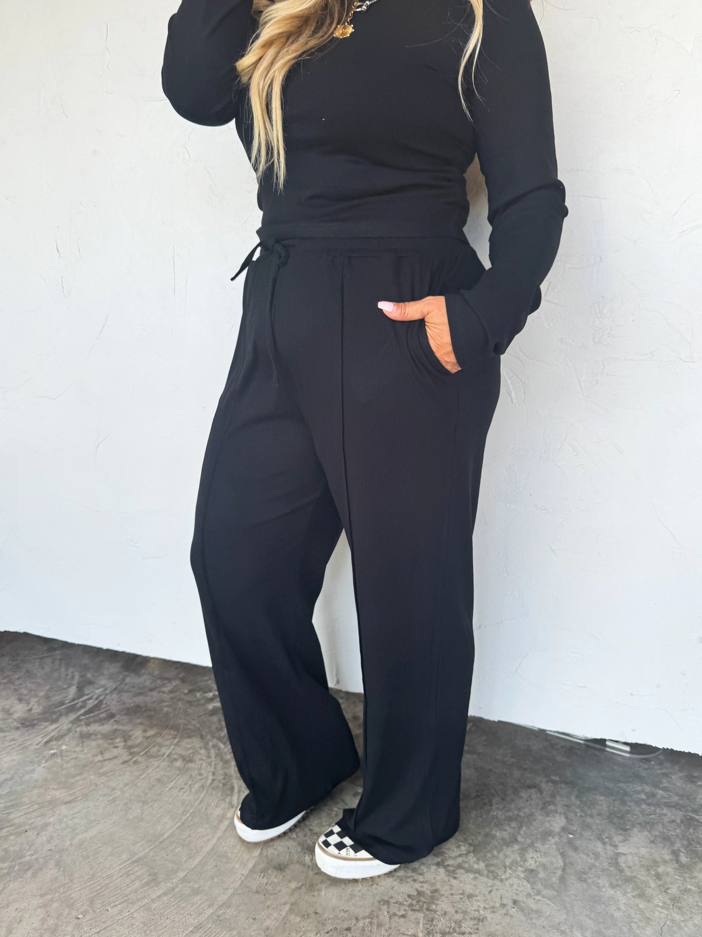 Black Sunday Ribben Lounge Set [[PRE-ORDER: ETA 2nd week of December]]