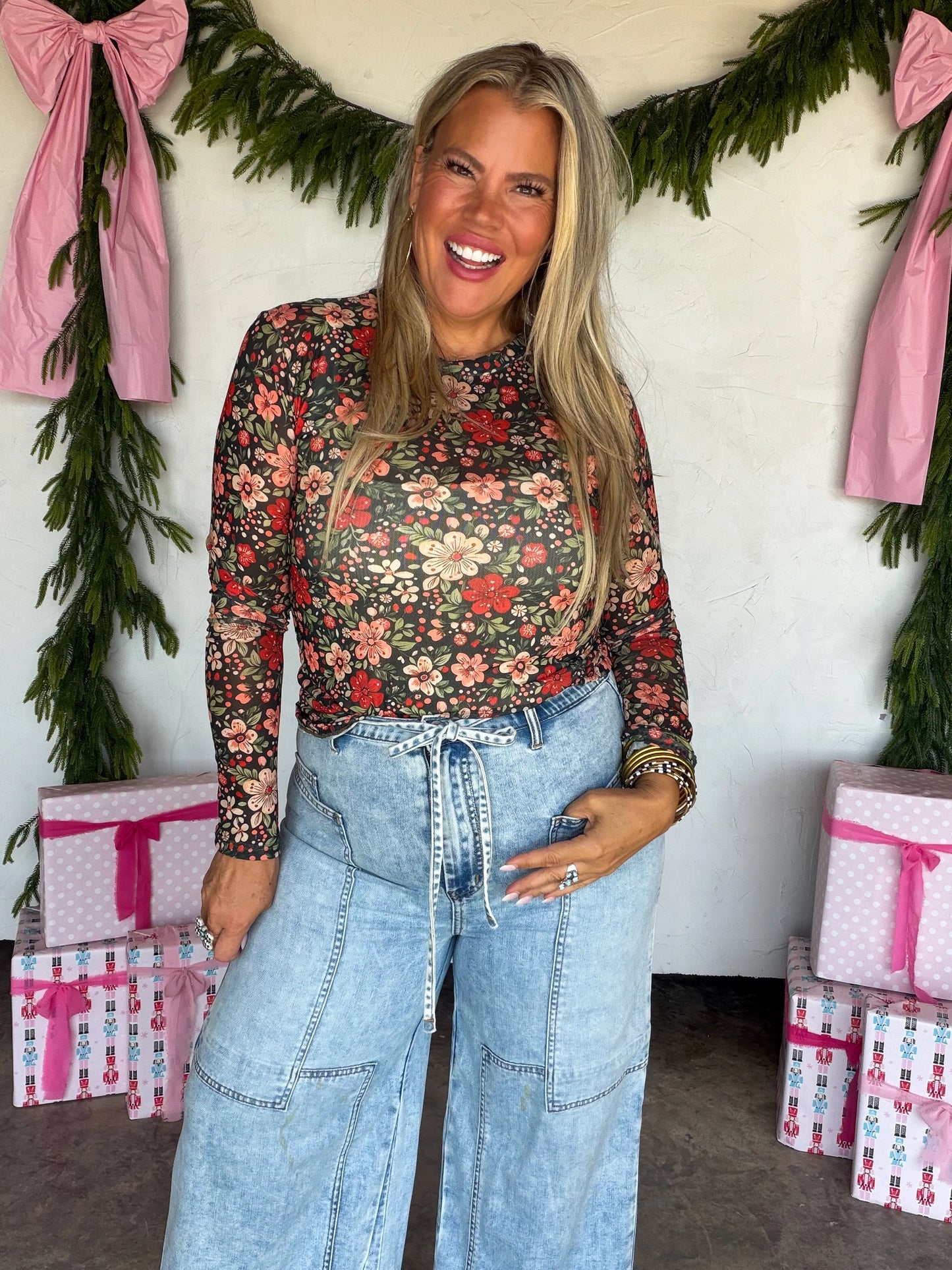 Merry Meshmas - Floral