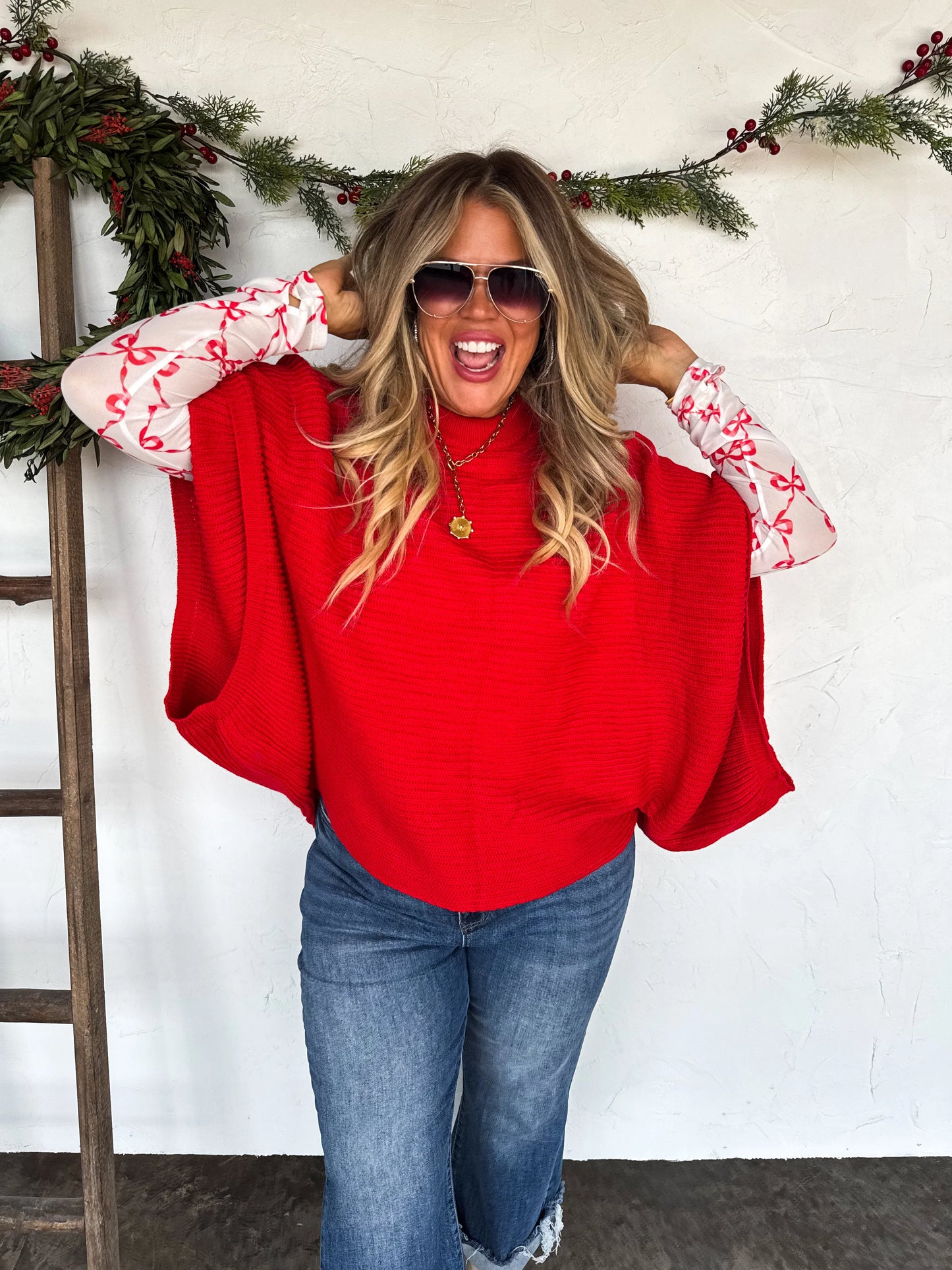 Meg Pullover in Red [[PRE-ORDER]]