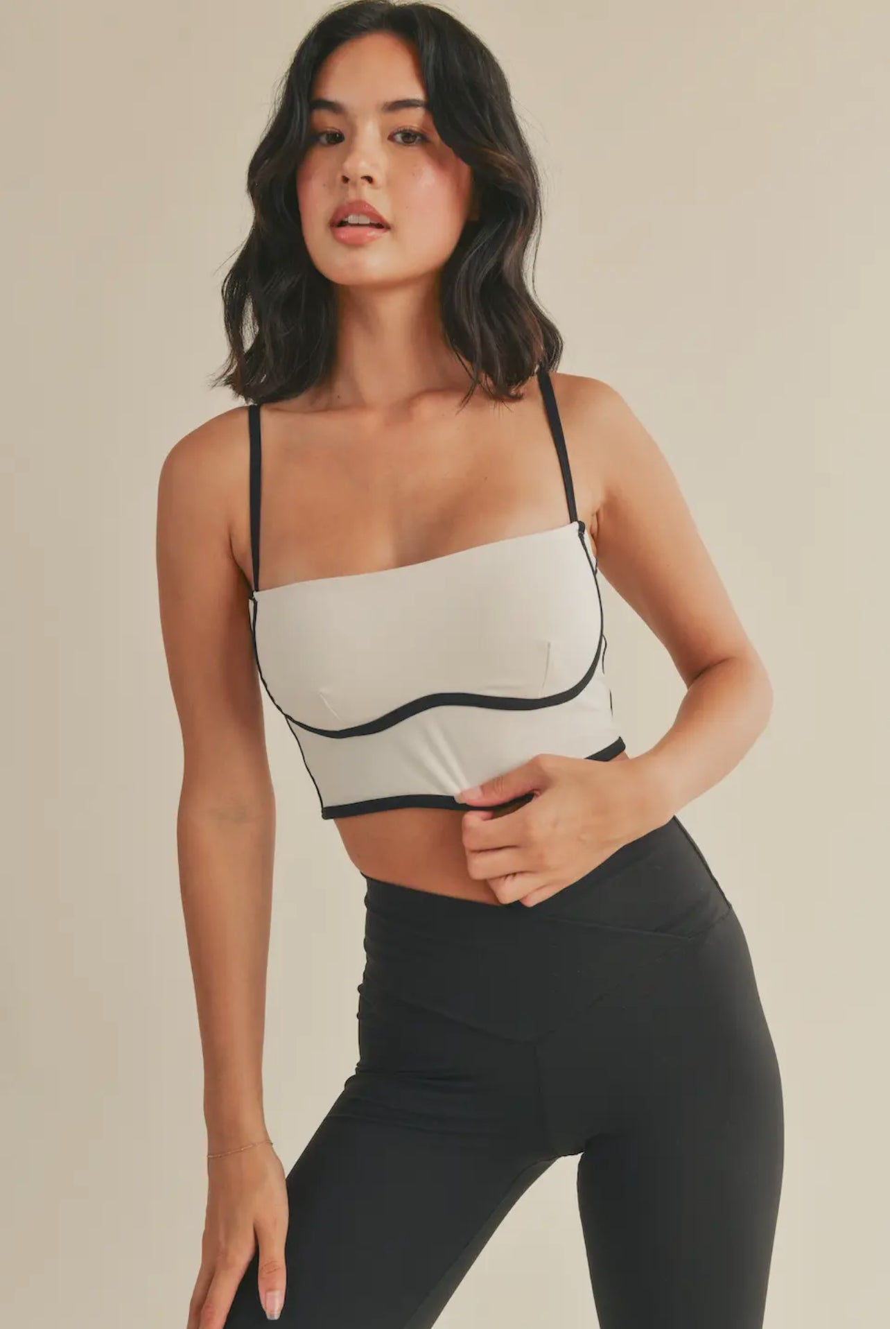 Cream Sculpting Bra Tank