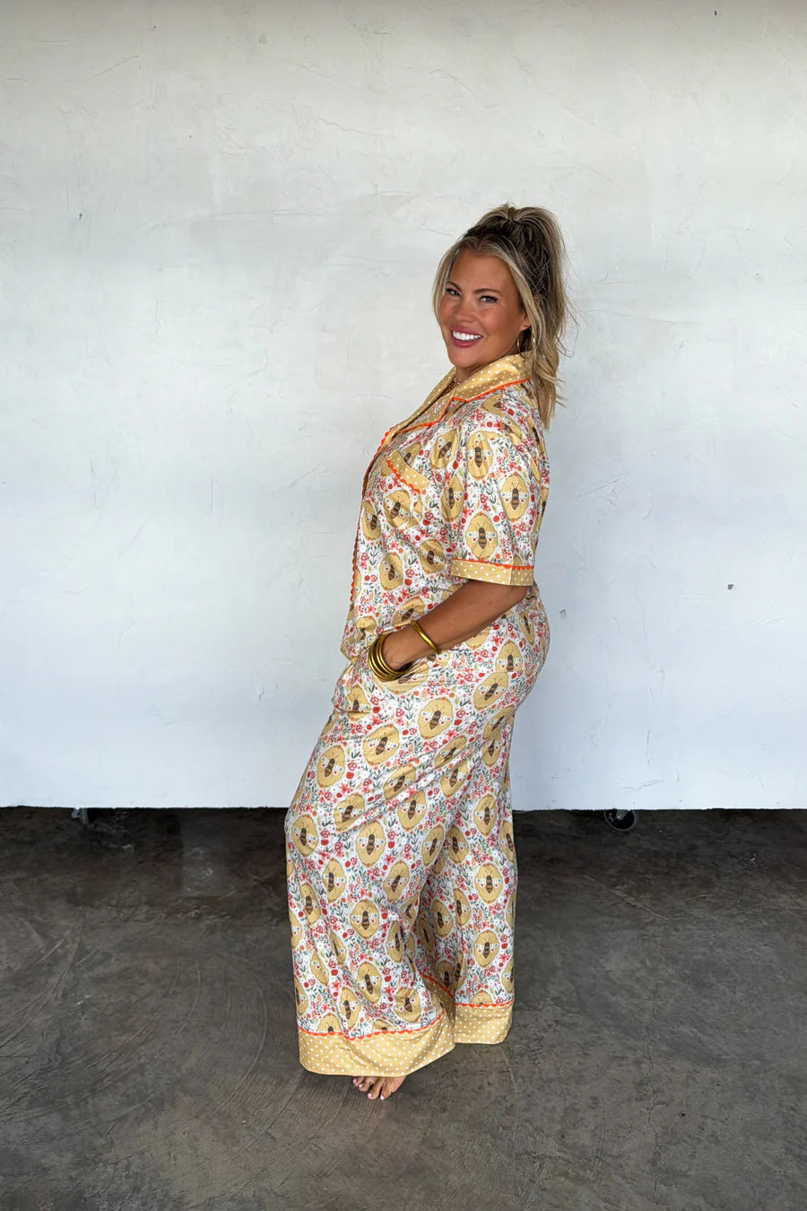 Queen Bee Farm Girl Luxe PJ Set [[PRE-ORDER]]