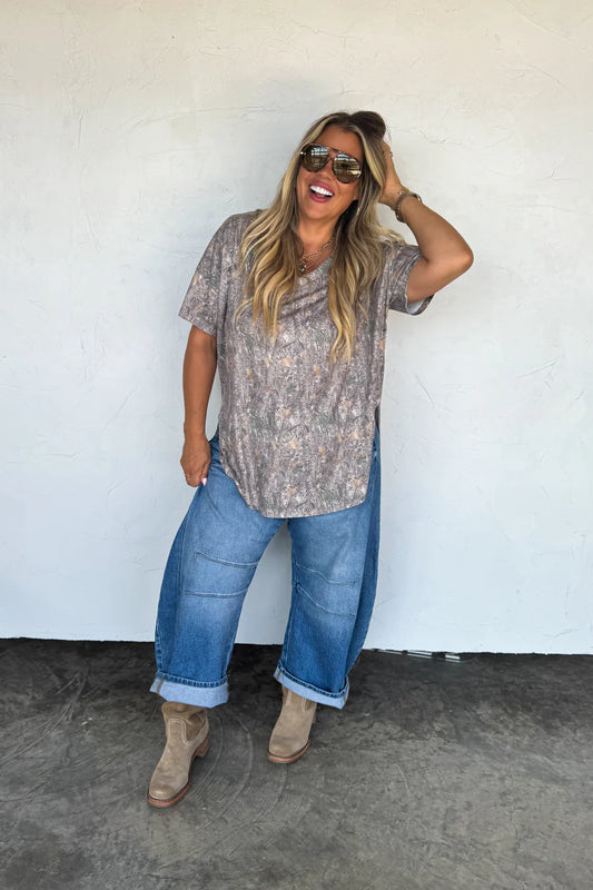 Camo Cotton Boyfriend Tee [[PRE-ORDER]]