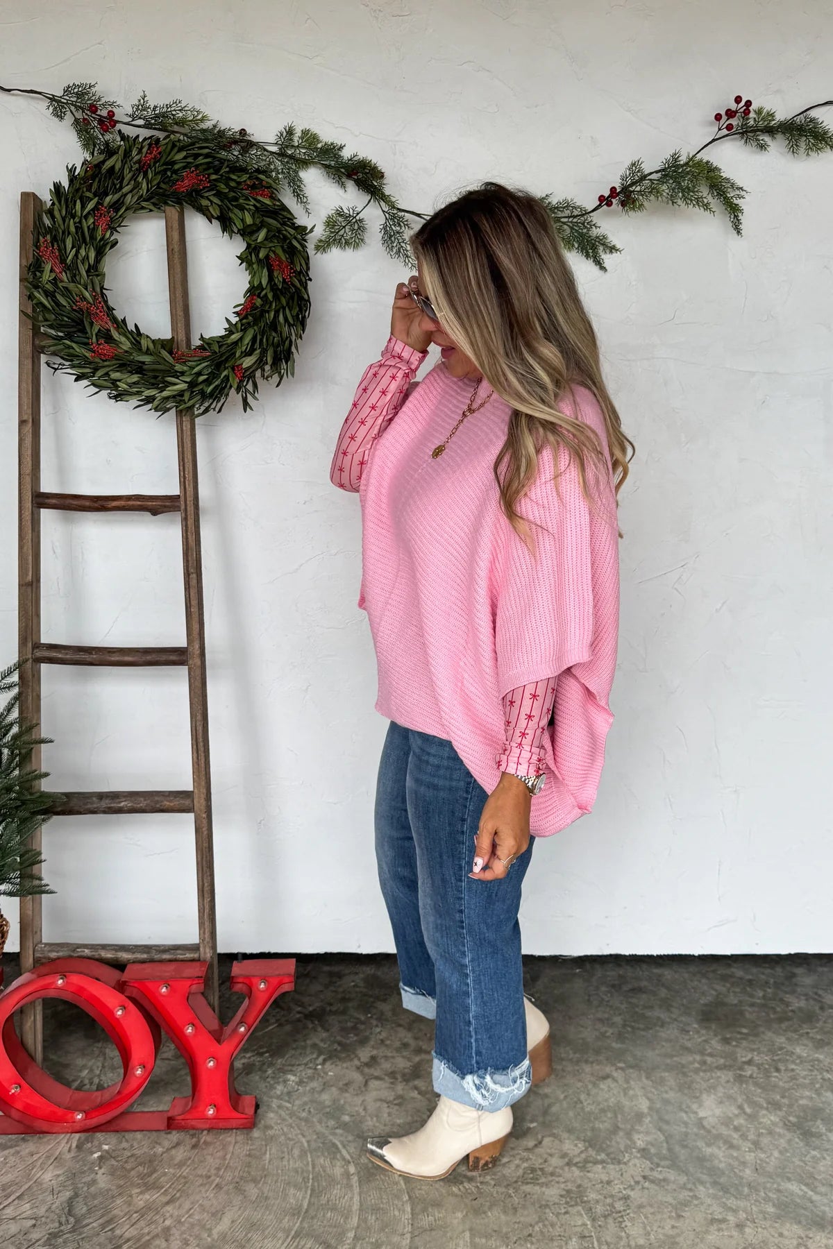 Meg Pullover in Pink [[PRE-ORDER]]