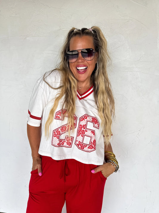 Home Team Tee in Red