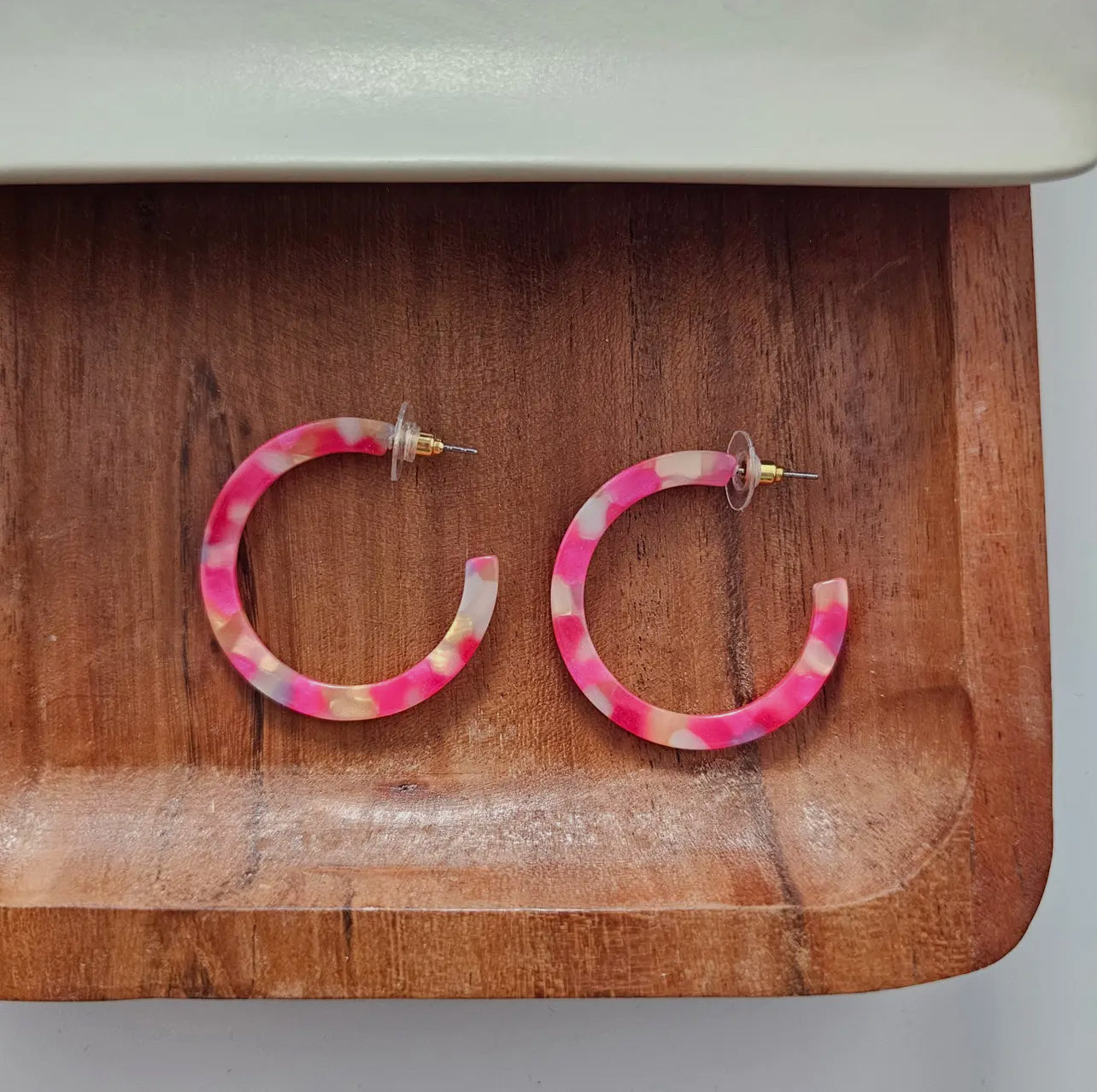 Tropical Pink Camy Hoops