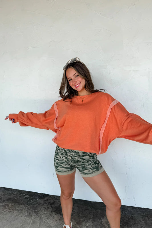 Orange Classic Crew Pullover [[PRE-ORDER]]