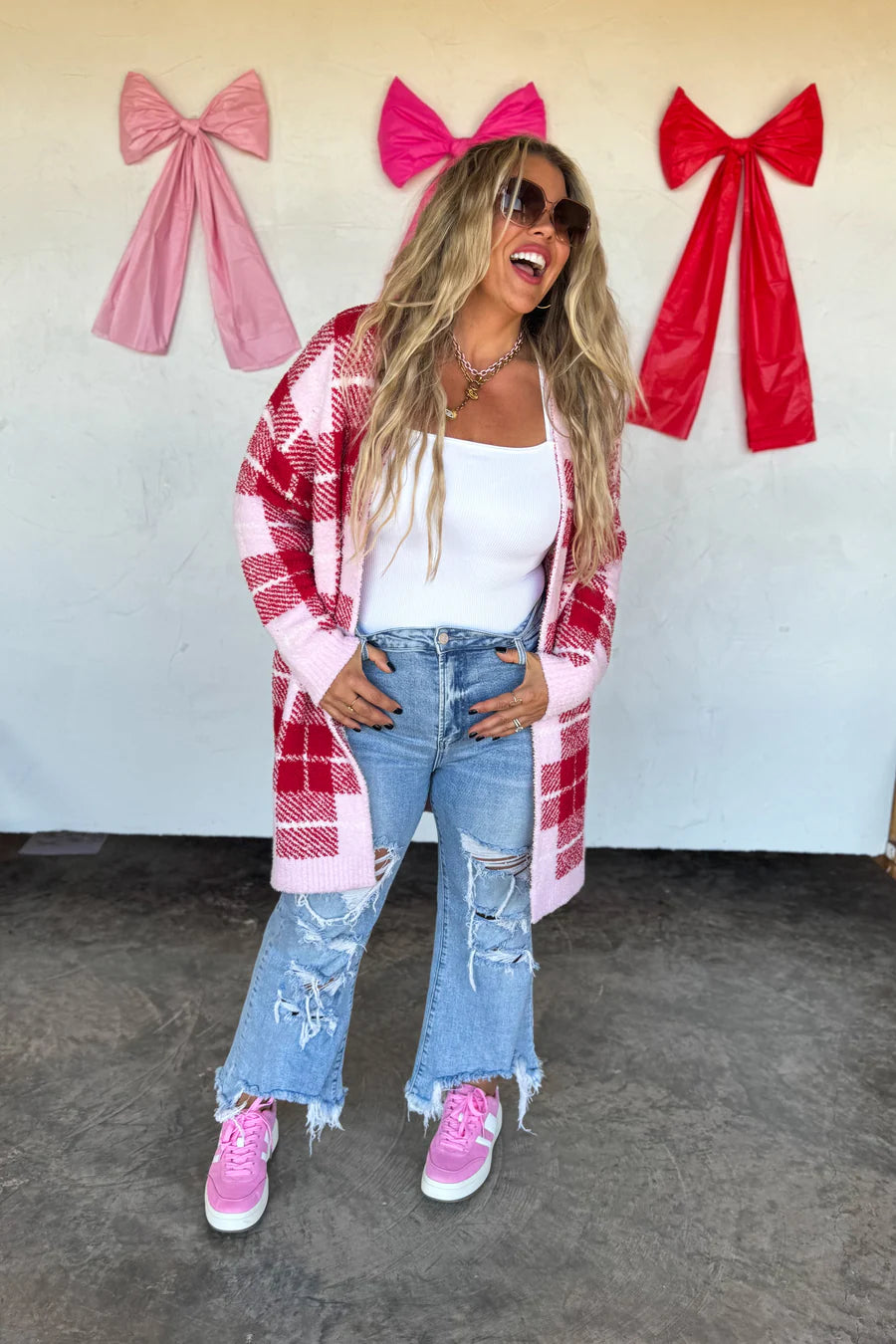 Plaid Valentine Cloud Cardigan [[PRE-ORDER ETA 1st week of Jan]]