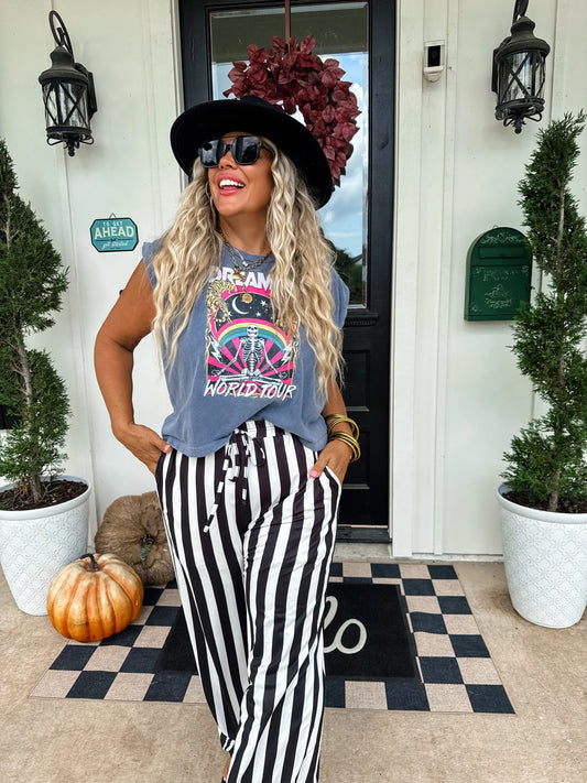 Black Vertical Vibes Striped Pants [[PRE-ORDER]]