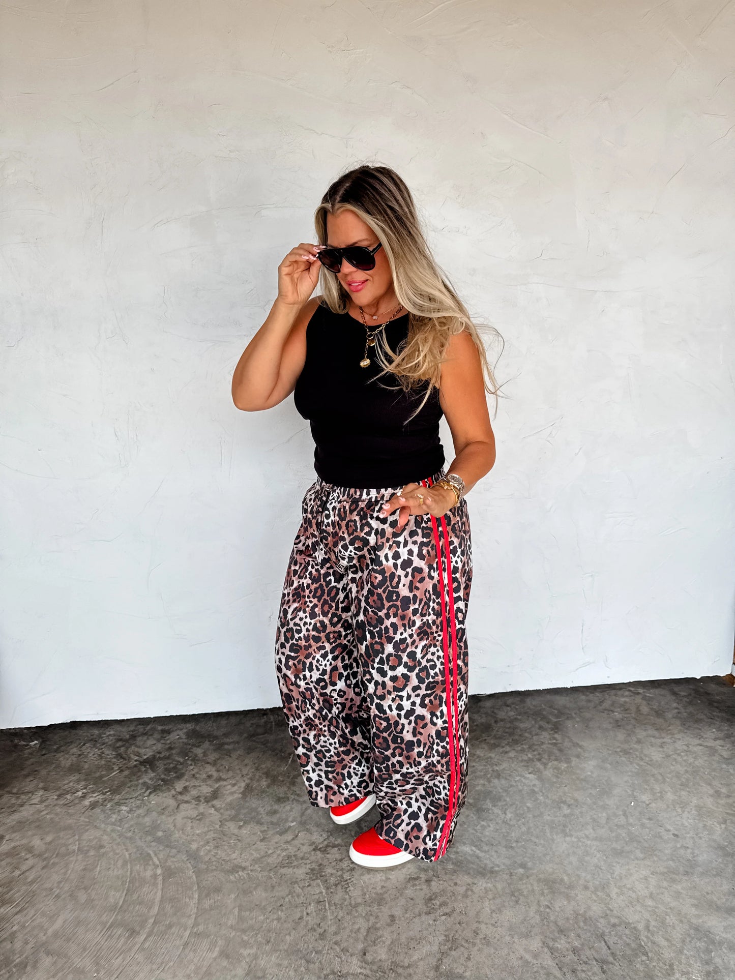 The Knox Boxer Pants in Cheetah Red Stripe [[PRE-ORDER]]