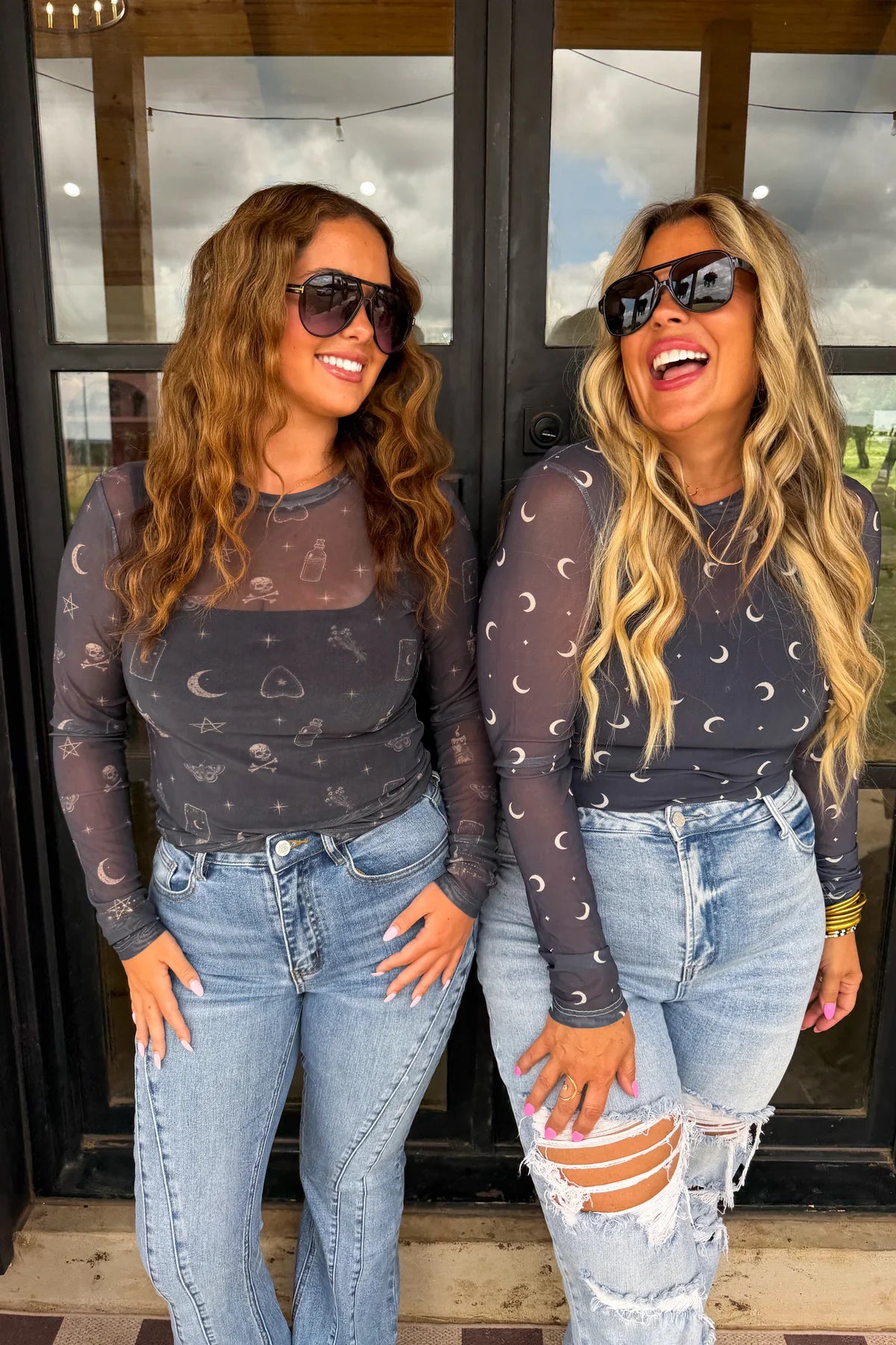 Moon Child Mesh Tops: Starry Spells