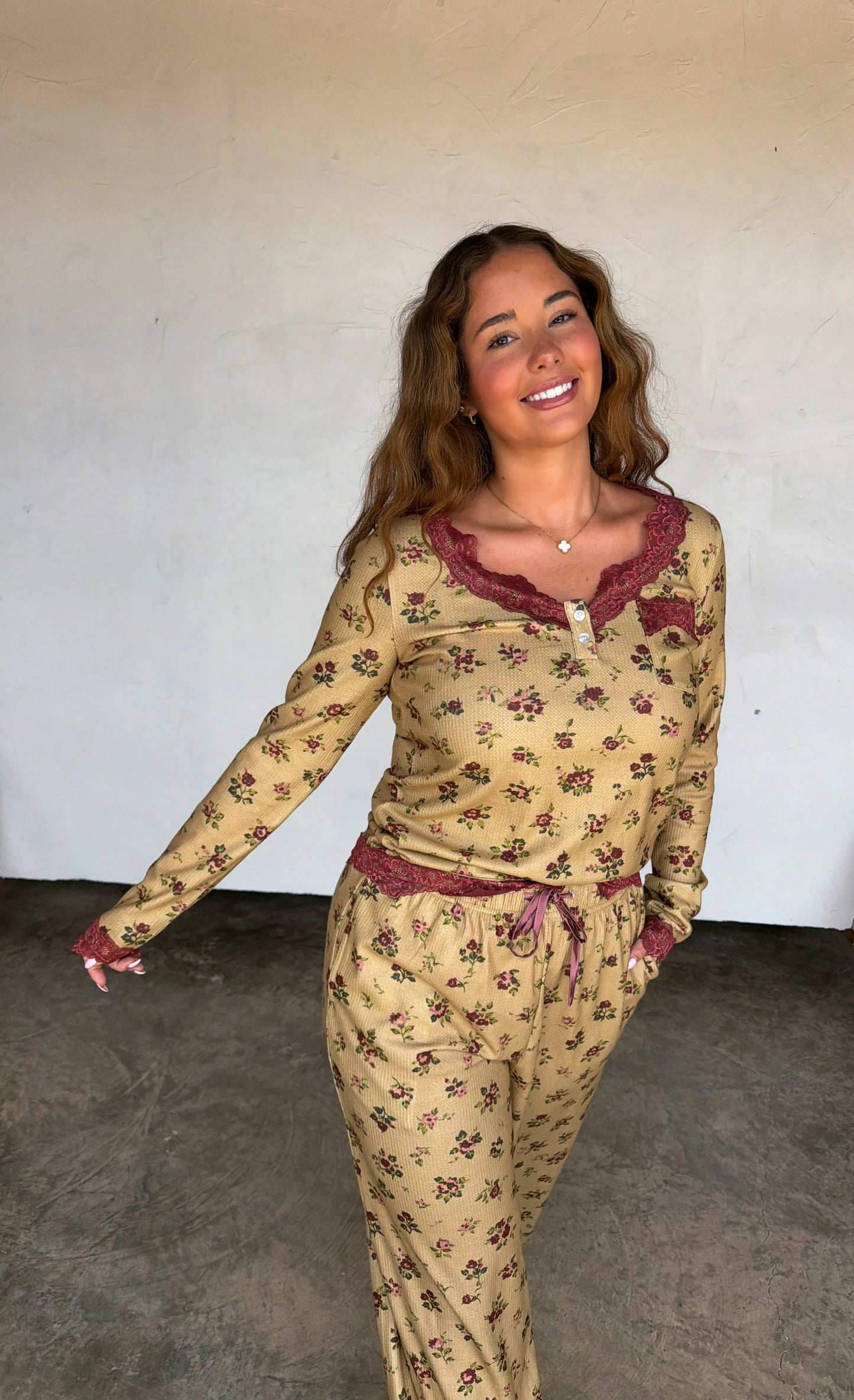 Floral & Lace PJ’s — 2 Colors