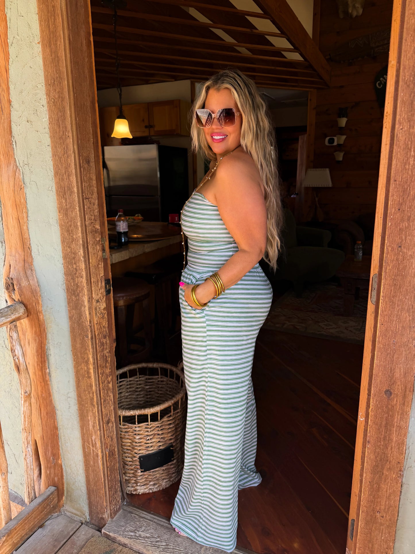 Green Saylor Stripe Set [[PRE-ORDER ETA EARLY JUNE]]