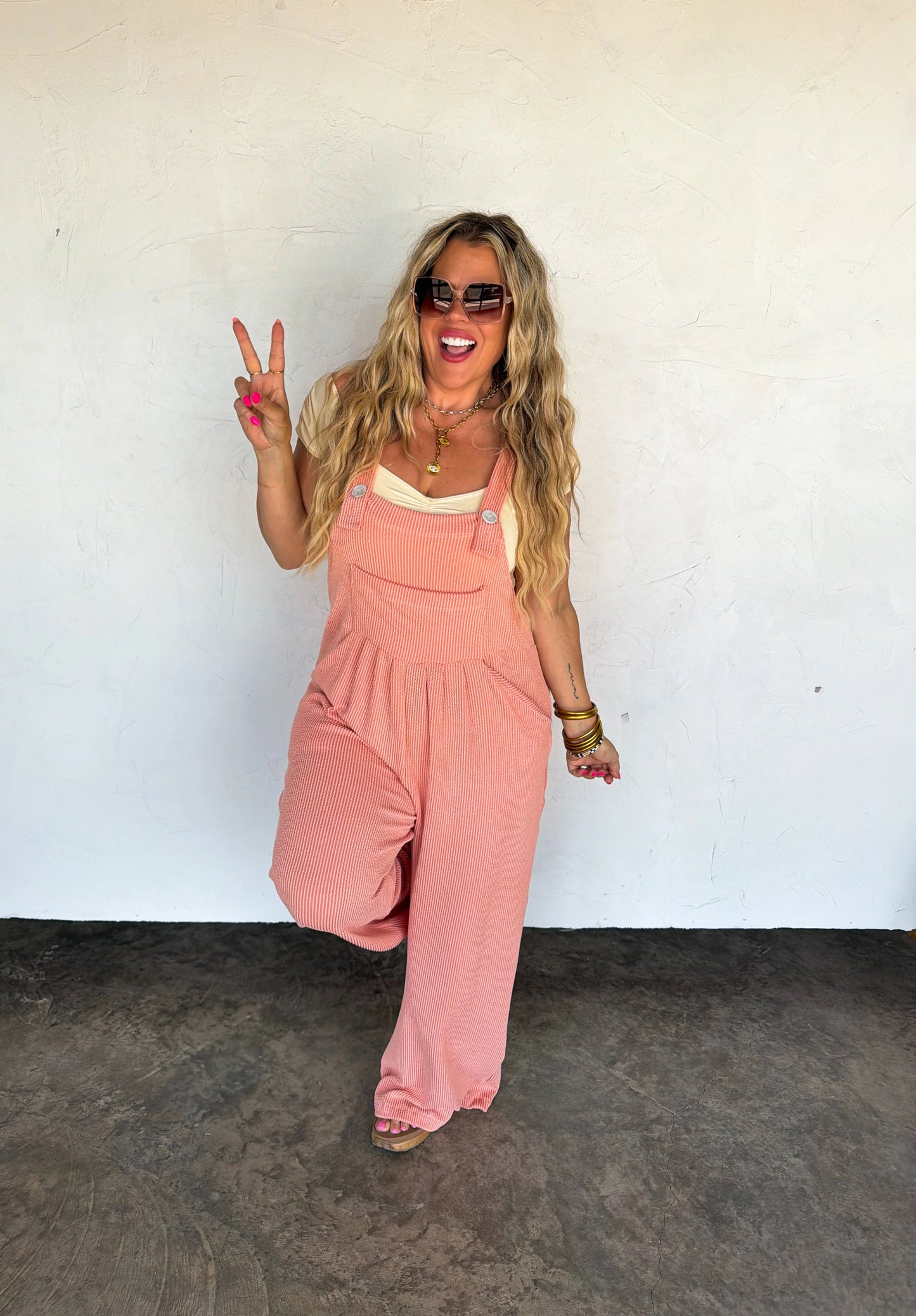 Peach Karli Boho Overalls [[ETA 1st week of May]]