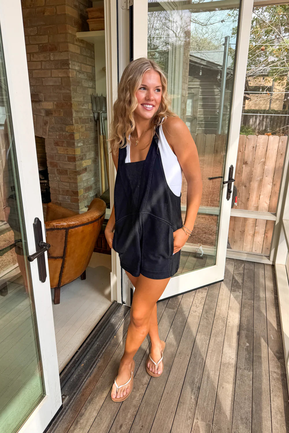 Spring Beach Black Romper [[PRE-ORDER]]