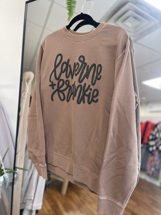 Clay Puff Print Crewneck