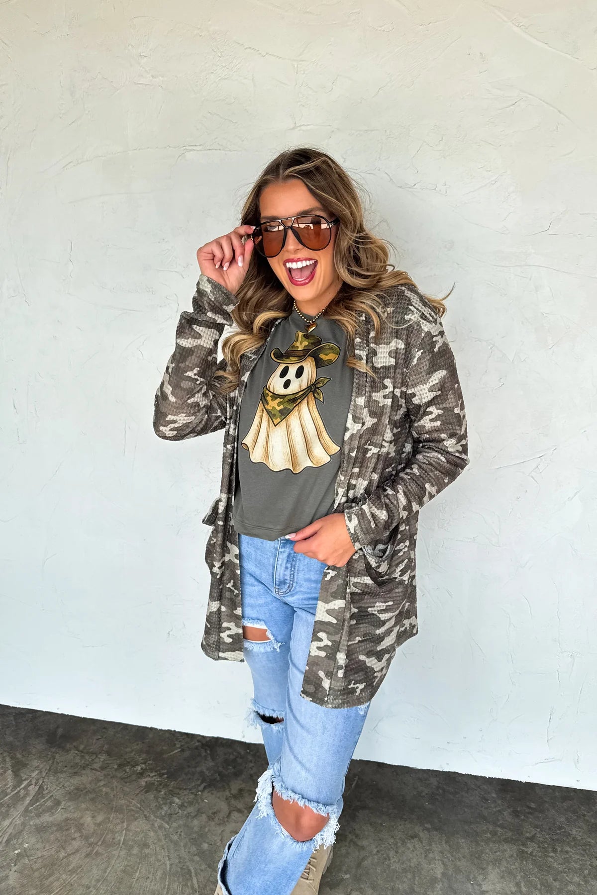Lola Cardigan in Camo [[PRE-ORDER]]