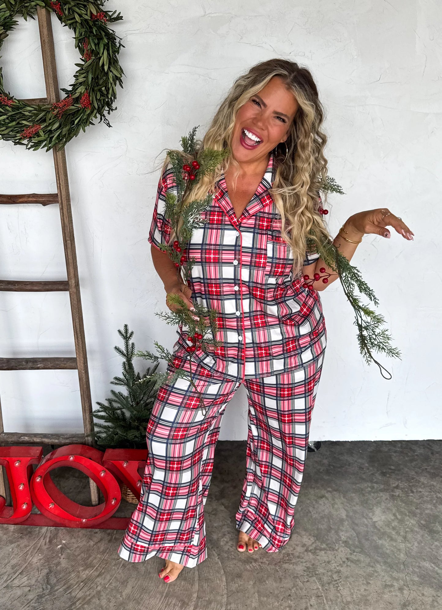 Christmas Plaid Luxe PJ set [[PRE-ORDER]]