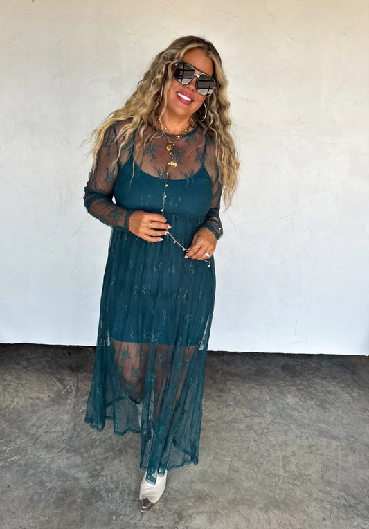 Evangeline Teal Dress [[PRE-ORDER]]