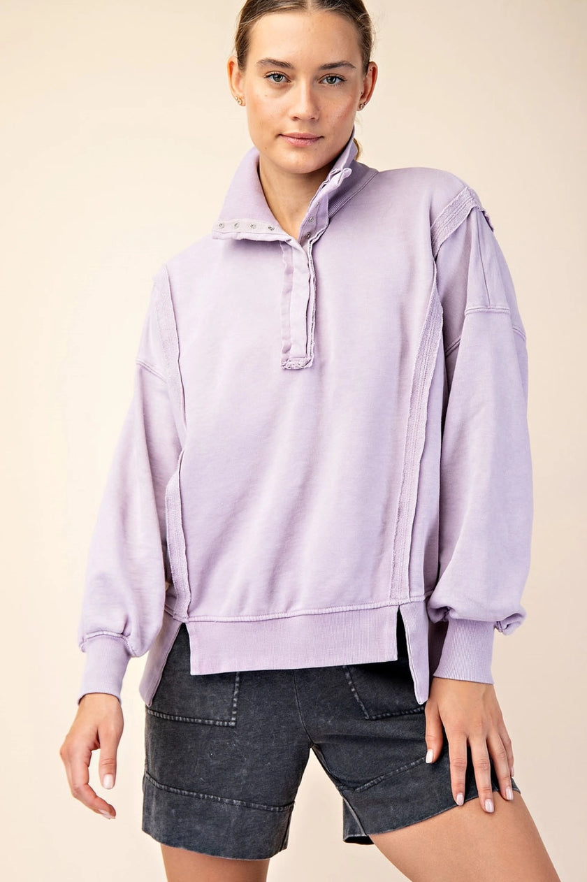 Made for Joy Dusty Lavender Pullover