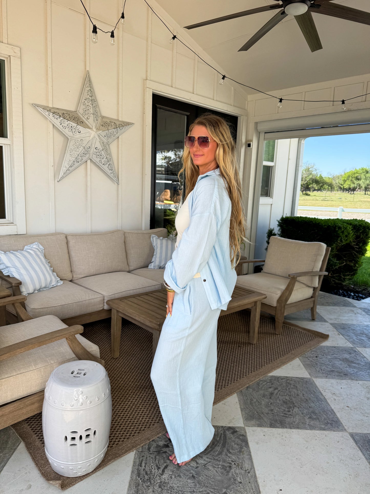 Blue Coastal Breeze Gauze Set [[ETA end of June]]