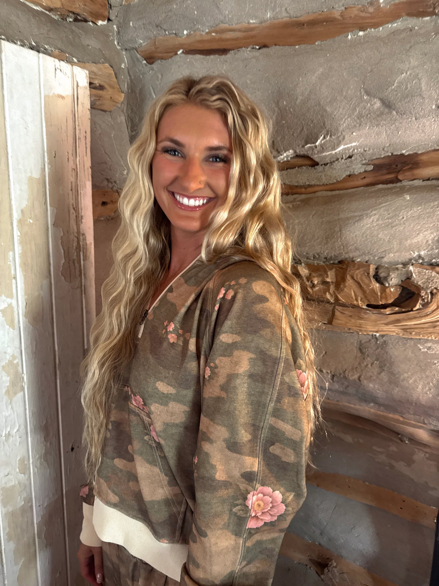 Camo/Floral Easy Does It Pullover [ETA Early September]