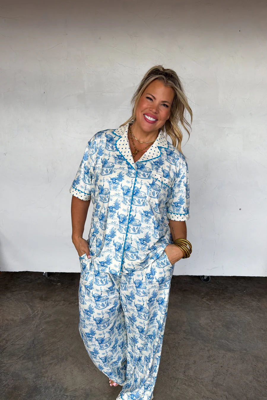 Relax Heifer Farm Girl Luxe PJ Set [[PRE-ORDER]]