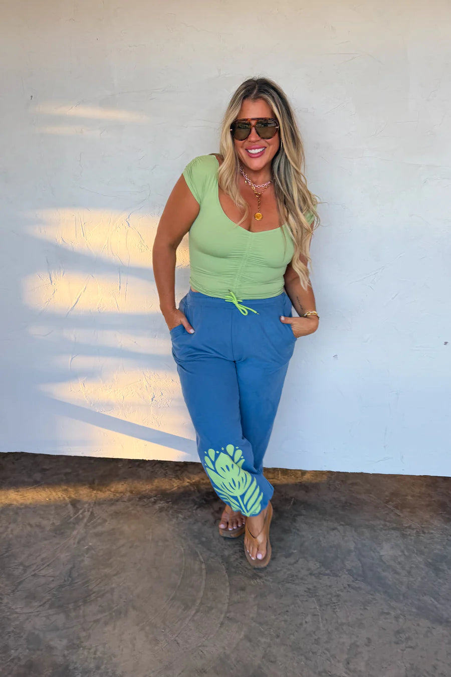 Green Cap Sleeve Top [[PRE-ORDER]]